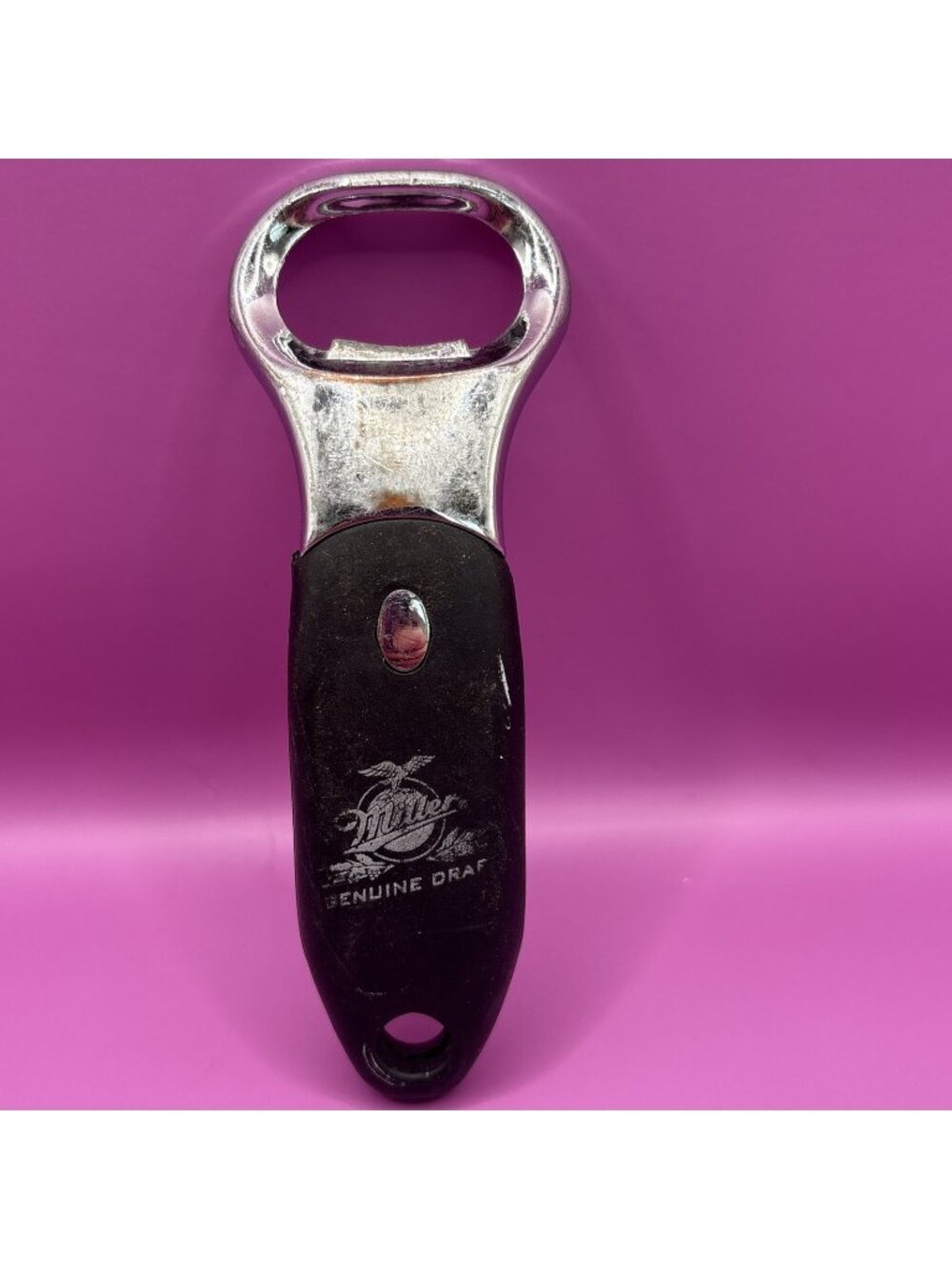 VINTAGE BOTTLE Opener Beer Themed - MGD Miller Genuine Draft